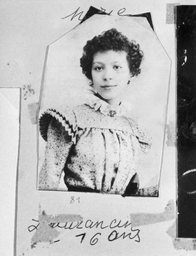 Marie Laurencin aged 16, from the Marcel Jouhandeau Album by French Photographer